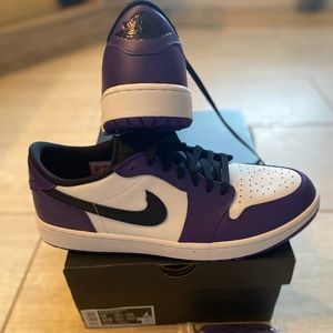 Nike Air Jordan 1 Low Golf Court Purple Mens Size 12 Sneaker NWB